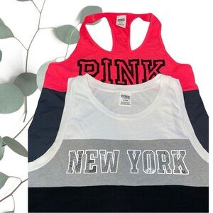 LAST CHANCE PRICE! TWO Pink/Victoria’s Secret tank tops - size M